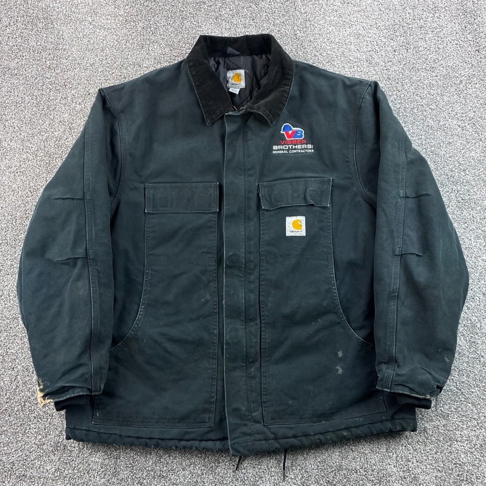 Carhartt Arctic Jacket Mens 2XL Black Duck Canvas Traditional Coat C003-BLK